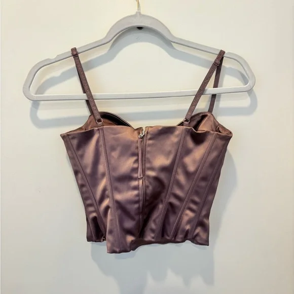 Aritzia Wilfred Bustier Corset Top in Mauve - Picture 4 of 5